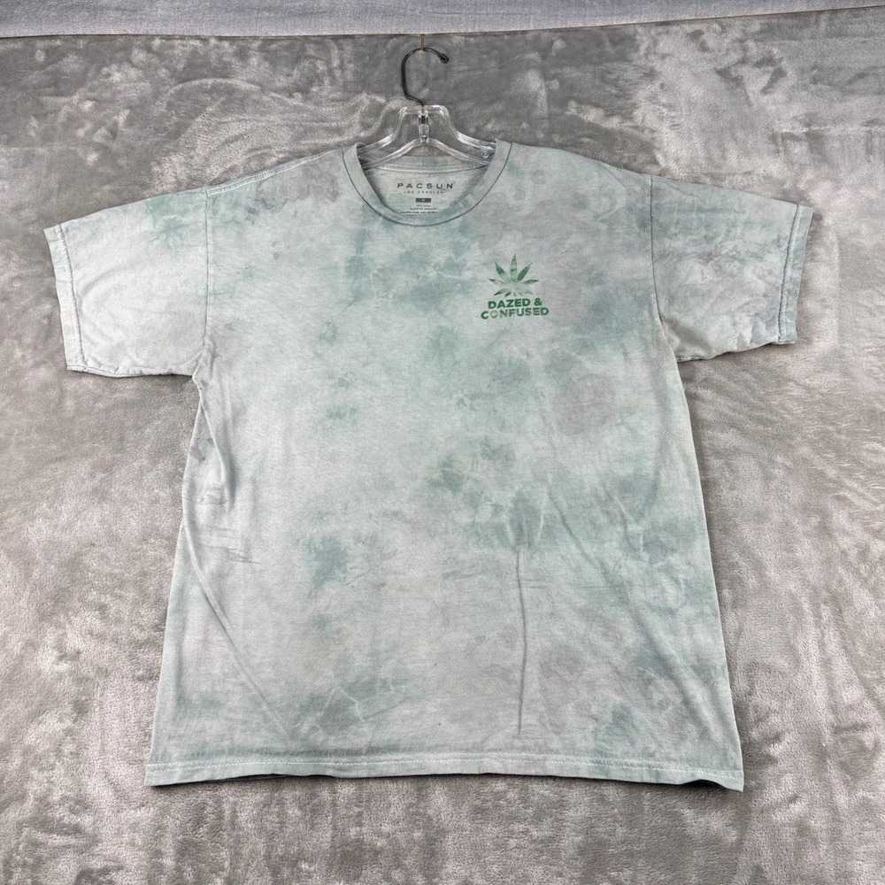 PacSun T-Shirt Mens M Dazed & Confused Green Tie-Dye Graphic EUC